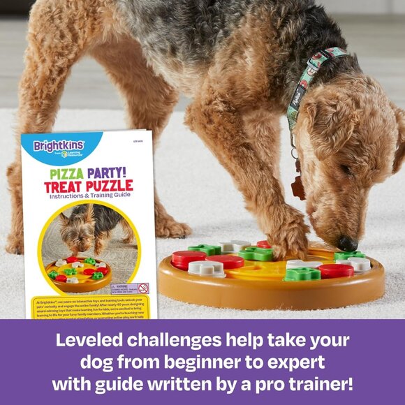 NIB Dog Treat Puzzle Pizza Party Toy 🍕 BRIGHTKINS - Picture 2 of 3